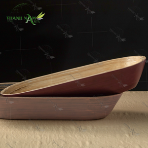 Bandeja de bambú hecha a mano: perfecta para servir sushi, sashimi, aperitivos y exhibición decorativa de alimentos - Product Image 1