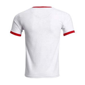 T-shirt Ringer 100% Coton de Qualité Supérieure pour Hommes, Vêtements Grande Taille, Personnalisation OEM, Logo Brodé, Impression - Product Image 6