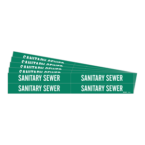 Marcador de Tuberías Sanitarias Brady Verde/Blanco, Tipo Adhesivo o de Banda para Identificación de Tuberías - Product Image 3