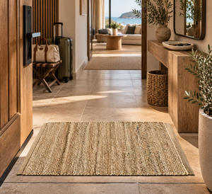 Natural Jute Eco-Friendly Pet-Friendly Low Pile Door <b>Mat</b> Woven Handmade Non Slip Entry <b>Mat</b> for Home Foyer Hallway - Product Image 3