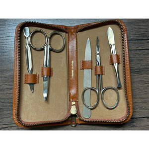 Ensemble de manucure professionnel pour usage domestique, kit de soins de beauté avec étui de rangement de voyage, outils complets de soin des ongles - Product Image 1