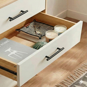Precio de fábrica: Tirador de barra en T de aleación de zinc negro mate para gabinetes, muebles modernos de cocina, baño, mesitas de noche y cajones. - Product Image 6