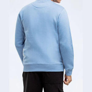 Wholesale High-Quality 380G Heavyweight Cotton Round Neck Bottom Sweatshirt Men Loose Basic Top Long Sleeve <b>Polyester</b> Hoodies - Product Image 5