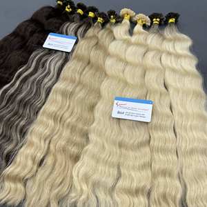 Extensiones de Cabello con Punta en U de Queratina Ondulada Más Vendidas en Muchos Colores, Cabello Humano Vietnamita 100%, Muy Suave y Sedoso - Product Image 6