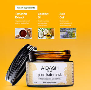 Après-shampoing réparateur ayurvédique au tamarin, hibiscus et shikakai – Traitement fortifiant et thérapie botanique pour cuir chevelu abîmé - Product Image 3