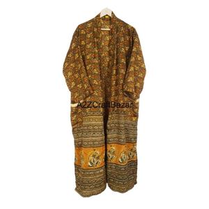 Kimono de Seda de Alta Calidad con Estilo Moderno y Estampado Paisley, Ropa de Salón de Seda para Primavera y Verano, Nuevo Camisón - Product Image 1