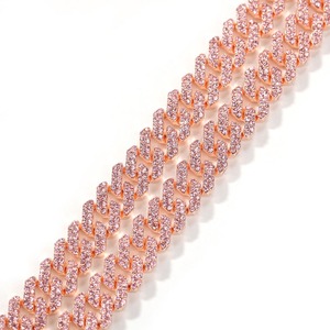 Bracelet pour homme Hip Hop, chaîne tennis et croix, plaqué or, zircon cubique, bijoux de mode - Product Image 3