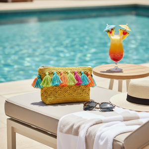 Bolsa de Cosméticos Reutilizable de Yute con Cierre, Organizador de Maquillaje - Product Image 1