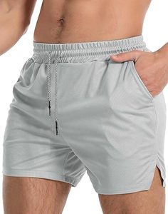 Pantalones Cortos Deportivos Transpirables para Hombre, para Correr, Gimnasio, Fitness, con Logotipo Personalizado, 5 Pulgadas, Casuales - Product Image 1