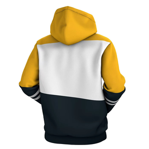 Sudadera con Capucha para Hombre, Diseño Color Block, Corte Regular, Felpa Francesa, Casual, Manga Larga, con Bolsillos, para Otoño - Product Image 3