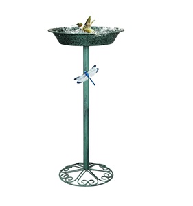 Bebedero para pájaros de metal personalizable para patio trasero, jardín y actividades de aves silvestres al aire libre cada mañana. - Product Image 1