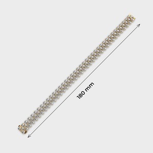 Pulsera Brilliance Always Diamond de Oro Blanco de 18K con Corte Pera y Marquesa, Joyería Fina de Lujo para Mujer, Pulsera Tennis - Product Image 5