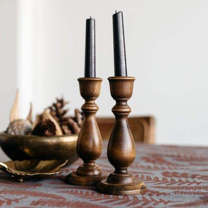 Juego de Portavelas de Madera Hechos a Mano, Modernos y Minimalistas, Duraderos, Personalizables, Diseño Simple y Elegante, Frascos Únicos y Otros Soportes - Product Image 3