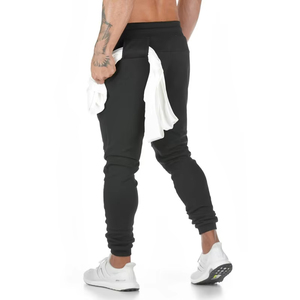 Pantalon de jogging léger pour homme, respirant, extensible, pour la randonnée, le jogging, la course à pied, l'exercice, la musculation, avec poche zippée - Product Image 3