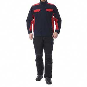 ชุดทำงานอุตสาหกรรม เสื้อแจ็คเก็ตแบบมีแผ่นตัดต่อสีตัดกัน และกางเกงขายาว ชุดยูนิฟอร์มวิศวกรมืออาชีพ อุปกรณ์สำหรับไซต์ก่อสร้าง - Product Image 2