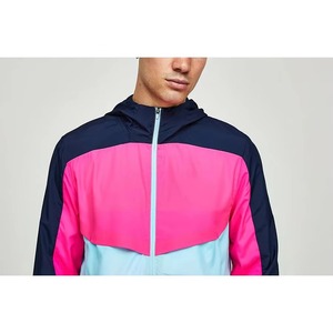 Ensemble deux pièces coupe-vent personnalisé pour homme OEM, short zippé, 100 % polyester respirant, écologique, logo personnalisé - Product Image 4