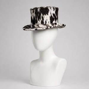 Sombrero de Cuero con Estampado de Vaca, Unisex, para Adultos, para Fiestas Formales de Invierno, Estilo Europeo y Americano, Bordado a Mano, para las Cuatro Estaciones - Product Image 5