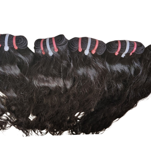 Extensiones de Cabello Humano Remy Virgen Indio, Doble Trama, Sin Procesar, Ondulado Profundo, Calidad Premium, Color Natural, Venta al Por Mayor - Product Image 2