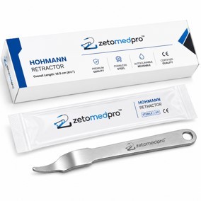 Rétracteur HOHMANN 4,75 pouces (12,1 cm) Lame de 16 mm de large Instrument chirurgical orthopédique Zetomed Pro - Product Image 6