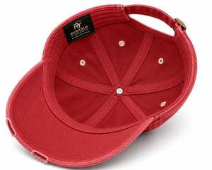 Casquette de baseball en jean brodé délavé la plus vendue, 6 panneaux, motif lettres ajustable, décontractée, unisexe, tendance - Product Image 4