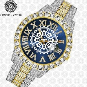 Montre de luxe pour homme Charm_Jewells en acier inoxydable, cadran 40 mm, verre saphir, mouvement mécanique analogique, aiguilles lumineuses, 10 bars - Product Image 1