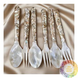 ผู้ผลิตช้อนเปลือกหอยทำมือขายส่งจากเวียดนาม สำหรับร้านขายของที่ระลึกบนโต๊ะอาหารและการตกแต่งภายใน - Product Image 6
