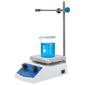 Agitateur magnétique de laboratoire avec plaque chauffante 2000 ml, vitesse réglable 100-1600 tr/min - Product Image 1