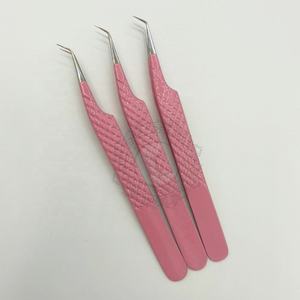 Pince à épiler en poudre rose durable 45 degrés Lite pince à épiler en acier inoxydable de qualité supérieure prix de gros - Product Image 4