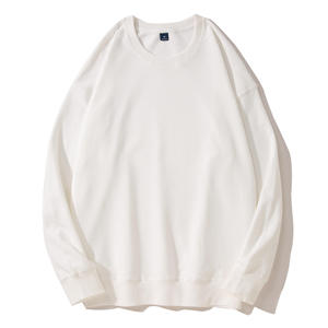 Sweat-shirt unisexe personnalisé à col rond, coupe ample, imperméable, avec broderie et impression de logo, de haute qualité, 100% coton - Product Image 2