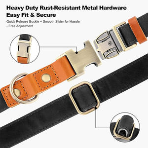 Nouvel Arrivage Collier pour Chien en Cuir Sur Mesure Style Luxe Tendance Respirant avec Boucle Automatique en Cuir PU - Product Image 3