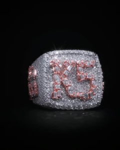 Moissanite Football Jersey Number <b>Ring</b> Iced Out Sports <b>Ring</b> <b>Mens</b> Statement Jewelry Hip Hop Gift Luxury Custom <b>Ring</b> Premium Style - Product Image 1