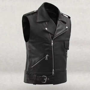 Chaleco de Motociclismo Profesional de Cuero, Protector, Talla Grande, Impermeable y Transpirable para Hombre, Equipo de Motocicleta 2026, Hecho en Pakistán - Product Image 5