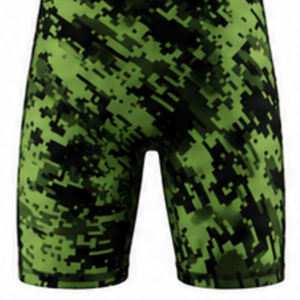 Combinaison de lutte sublimée camouflage vert pour hommes, en polyester, sans manches, uniforme sportif athlétique, tenue d'entraînement pour les matchs de lutte - Product Image 6