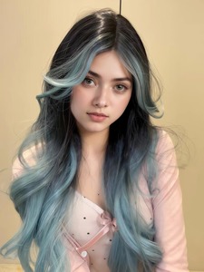 Peluca de cabello humano de color de primera calidad para mujeres, peluca de moda multicolor brillante disponible a precio de exportación. - Product Image 6