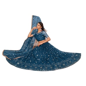Lehenga choli คอลเลกชั่นตาข่ายโมโนตาข่ายแฟนซี lehenga choli - Product Image 1