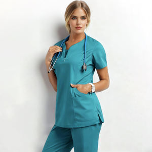 Ensemble de Blouses et Pantalons Médicaux pour Femmes 2026 – Vente en Gros, Personnalisable, Tissu Tricoté de Qualité Supérieure, Idéal pour Usage Hospitalier - Product Image 2