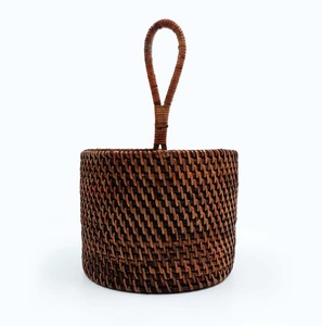 Porte-ustensiles en rotin écologique de haute qualité, tissé à la main, 4 compartiments, léger, sûr pour les aliments, organisateur de vaisselle - Product Image 3