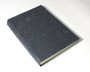 Camelon Exports Handmade Recycled Cotton Hard Cover Diary with Golden <b>Tinsels</b> 48 Sheets <b>Black</b> Color Eco-Friendly Gift - Product Image 2