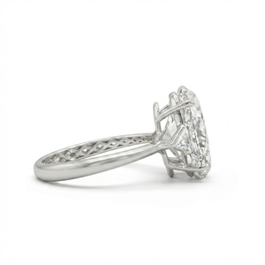 แหวนทองคำขาว 14k คลาสสิก เครื่องประดับหรูหราสำหรับสวมใส่ประจำวัน ขอแต่งงาน วันครบรอบ และมอบเป็นของขวัญ - Product Image 3
