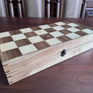 ILAHI's Eco-Friendly Rustic Polished Rectangle <b>Chess</b> <b>Board</b> Game 100% Handmade Pure Wood Animal/Love Style Customized Size <b>Chess</b> - Product Image 1