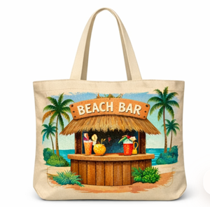 Sac fourre-tout en toile de coton personnalisé, grand format, avec logo imprimé, design personnalisé, avec poche, sac d'épicerie en toile - Product Image 1
