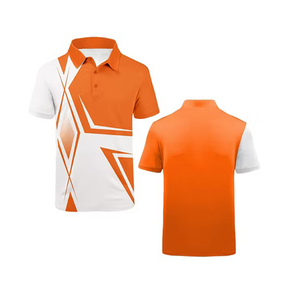 Polo homme de qualité supérieure 2026, design personnalisé, sublimation, vente en gros, manches courtes, coton léger, T-shirt polo homme - Product Image 3