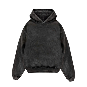 Men's Autumn Vintage Solid Hooded <b>Workout</b> <b>Hoodies</b> 100% Cotton Knitted Regular Fit Eco-Friendly Anti-Pilling Quick Dry 420g - Product Image 6