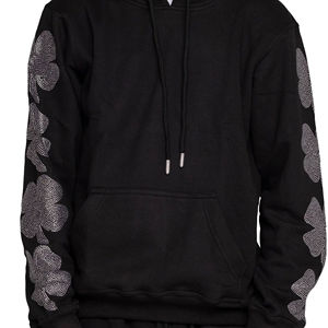 Sweat-shirts pour hommes de haute qualité, 100% coton, respirants, écologiques, séchage rapide, prix raisonnable, décoration en strass - Product Image 3