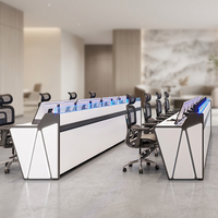 Console de salle de contrôle intelligente, poste de travail ergonomique pour opérateur, mobilier de centre de commande, conception personnalisée