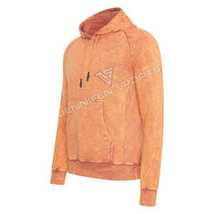 Luxury <b>Orange</b> Tie-Dye <b>Men's</b> <b>Hoodies</b> Cotton Classic Casual Pullover Striped Hoodie Coat Heavyweight Hoodie - Product Image 2