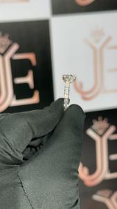 Bague Cœur Amour Éternel en Argent Sterling 925 Original, Bijoux Moissanite Solide, Bagues de Fiançailles pour Femmes à Prix de Gros - Product Image 2