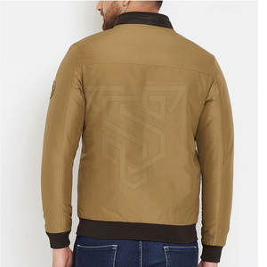 Chaqueta Bomber de Invierno para Hombre, Nuevo Diseño, Estilo Urbano, Manga Larga, Cierre Completo, Cuello Alto, Transpirable, Secado Rápido - Product Image 2