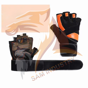 Customizable Durable Gym Fitness Workout <b>Weight</b> Lifting <b>Gloves</b> Anti Slip Grip Adjustable Wrist Strap <b>Weight</b> Lifting <b>Gloves</b> - Product Image 4