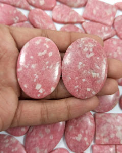 Natural Pink Thulite Cabochon Reiki Chakra <b>Healing</b> <b>Crystal</b> Quartz Wholesale Bulk Loose Gemstone Spiritual Raw - Product Image 2